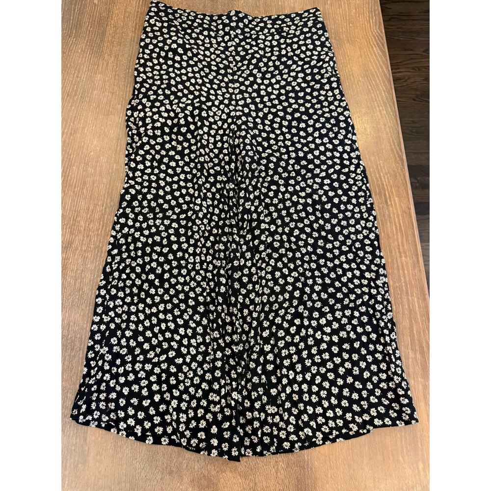MADEWELL Floral Fllowy Wide Leg Floral Coulottes Goucho Pants Women M
